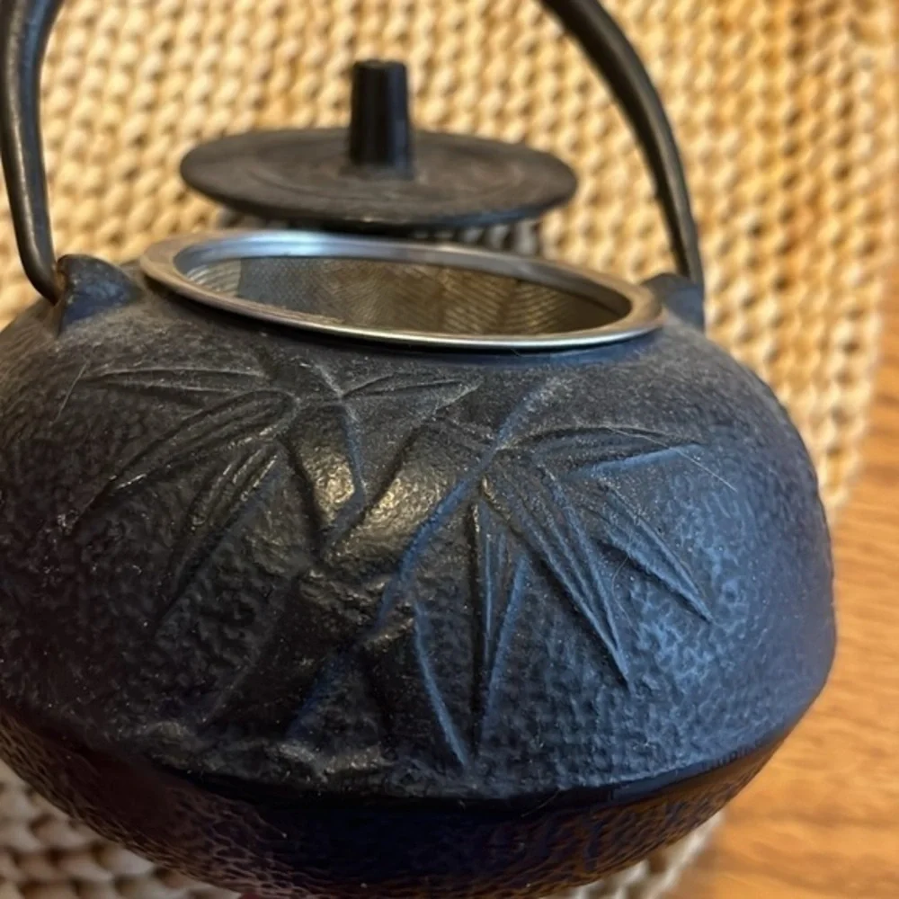 Japanese Iwachu cast iron tetsubin tea pot
